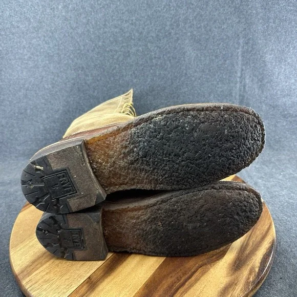 Frye Boots Tuscarora Owen Fold Over Boots Leather Mens Size 11D Brown 37766 - Picture 8 of 10